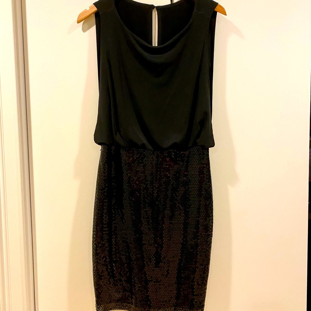 Cynthia Rowley Black Sequined Dress